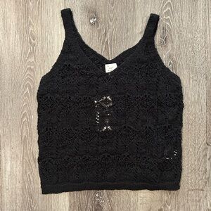 NWT S A New Day Black cropped tank top